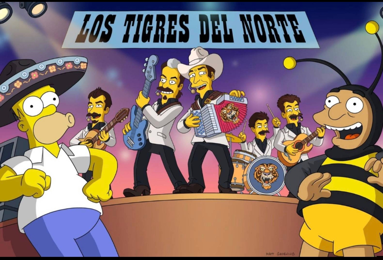 Los Tigres del Norte hacen historia en The Simpsons con corrido original
