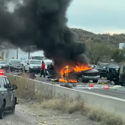 🚨 Accidente con incendio en la I-19 deja un fallecido y provoca cierre total al norte