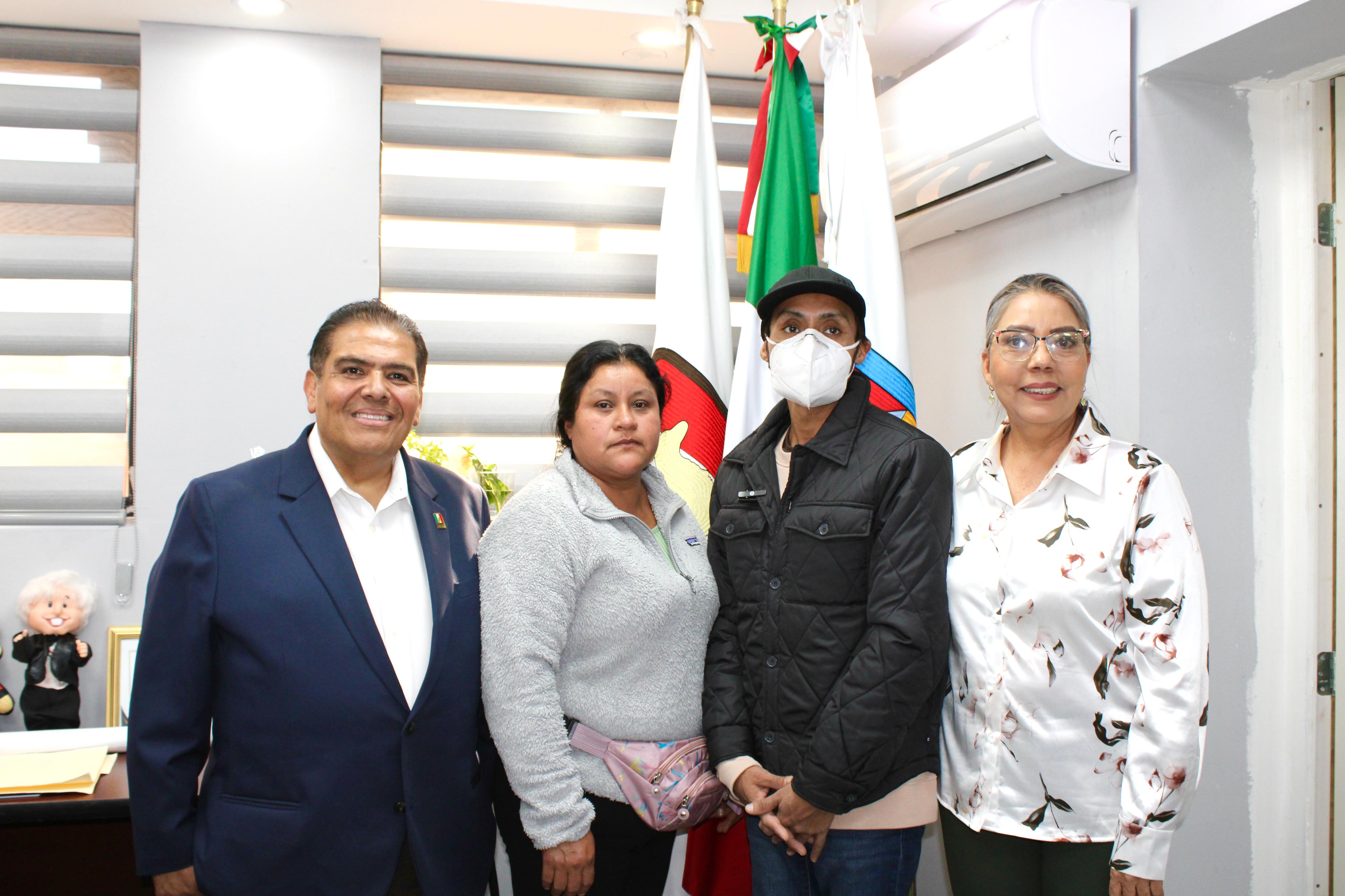 Apoyo municipal permite reencuentro familiar